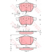 GDB1307 TRW Комплект тормозных колодок, дисковый тормоз