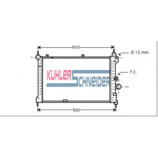 0615001 KUHLER SCHNEIDER Радиатор, охлаждение двигател