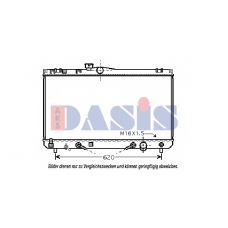 210195N AKS DASIS Радиатор, охлаждение двигателя