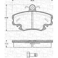 363702161081 MAGNETI MARELLI Комплект тормозных колодок, дисковый тормоз