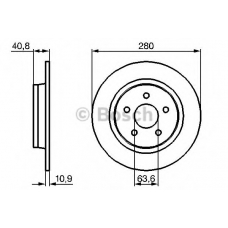 0 986 479 B81 BOSCH Тормозной диск