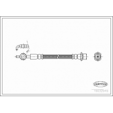 19032949 CORTECO Тормозной шланг