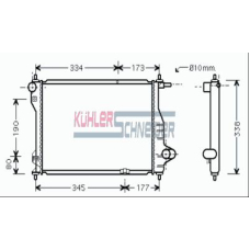 5200541 KUHLER SCHNEIDER Радиатор, охлаждение двигател