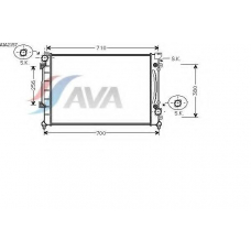 AIA2157 AVA Радиатор, охлаждение двигателя