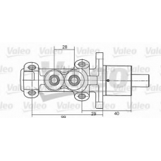 350704 VALEO Главный тормозной цилиндр