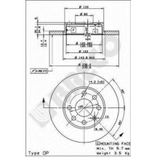 BS 7275 BRECO Тормозной диск