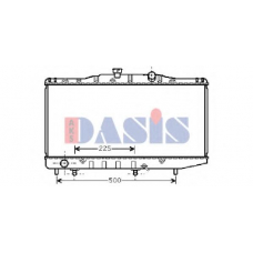 210117N AKS DASIS Радиатор, охлаждение двигателя