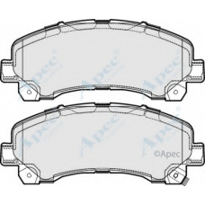 PAD1736 APEC Комплект тормозных колодок, дисковый тормоз