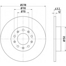 55210PRO PAGID Тормозной диск