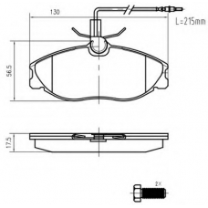 K410200 Vema Комплект тормозных колодок, дисковый тормоз