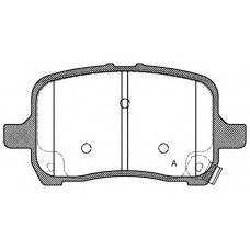 BPA1089.22 OPEN PARTS Комплект тормозных колодок, дисковый тормоз