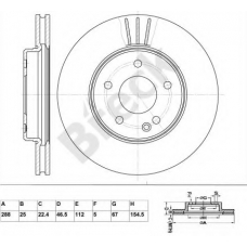 BR 312 VA100 BRECK Тормозной диск