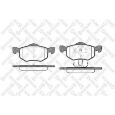 813 000-SX STELLOX Комплект тормозных колодок, дисковый тормоз
