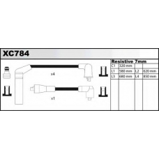 XC784 QUINTON HAZELL Комплект проводов зажигания