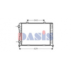 011070N AKS DASIS Радиатор, охлаждение двигателя