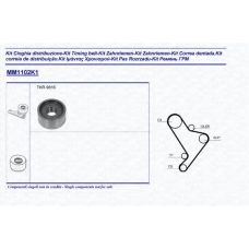 341311021101 MAGNETI MARELLI Комплект ремня грм