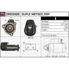 DRS3429 DELCO REMY Стартер