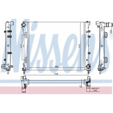61937 NISSENS Радиатор, охлаждение двигателя