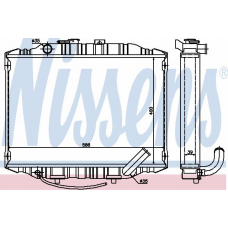 67490 NISSENS Радиатор, охлаждение двигателя