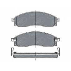 SP 263 PR SCT Комплект тормозных колодок, дисковый тормоз