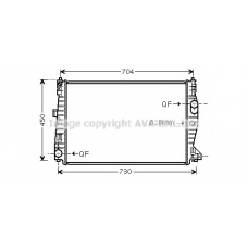 ALA2132 AVA Радиатор, охлаждение двигателя