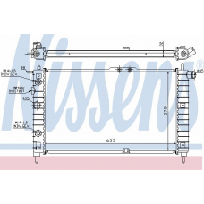 61652A NISSENS Радиатор, охлаждение двигателя