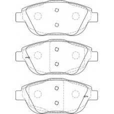 FD7472A NECTO Комплект тормозных колодок, дисковый тормоз