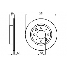 0 986 479 018 BOSCH Тормозной диск