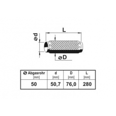 460392 ERNST Гофрированная труба, выхлопная система; Гофрирован