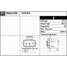 DRA4108 DELCO REMY Генератор