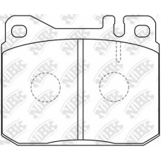 PN0003 NiBK Комплект тормозных колодок, дисковый тормоз