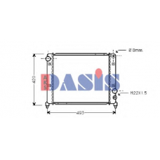 010200N AKS DASIS Радиатор, охлаждение двигателя