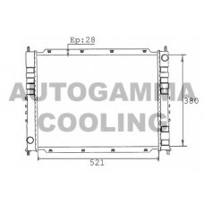100422 AUTOGAMMA Радиатор, охлаждение двигателя