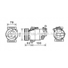 DNK386 AVA Компрессор, кондиционер