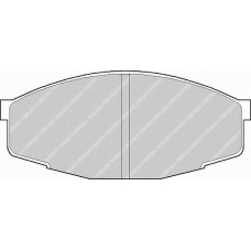 FDB281 FERODO Комплект тормозных колодок, дисковый тормоз