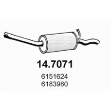 14.7071 ASSO Глушитель выхлопных газов конечный