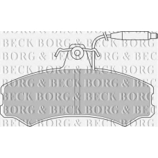 BBP1082 BORG & BECK Комплект тормозных колодок, дисковый тормоз