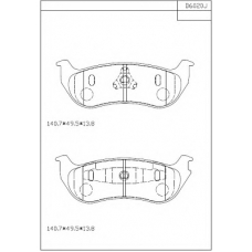 KD6020 ASIMCO Комплект тормозных колодок, дисковый тормоз