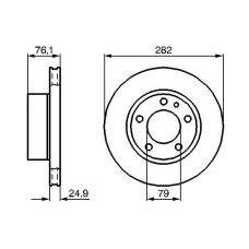 0 986 478 217 BOSCH Тормозной диск