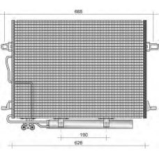 350203438000 MAGNETI MARELLI Конденсатор, кондиционер