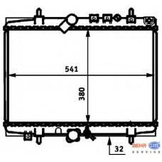 8MK 376 714-421 HELLA Радиатор, охлаждение двигателя