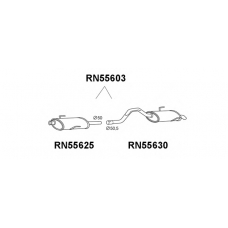 RN55603 VENEPORTE Глушитель выхлопных газов конечный