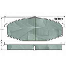 GDB190 TRW Комплект тормозных колодок, дисковый тормоз