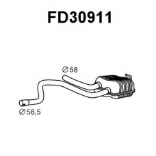 FD30911 VENEPORTE Глушитель выхлопных газов конечный