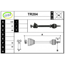 TR204 SERA Приводной вал