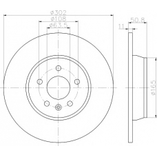MDC1810 MINTEX Тормозной диск