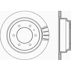 BDA1654.20 OPEN PARTS Тормозной диск