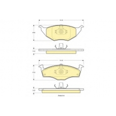 6113752 GIRLING Комплект тормозных колодок, дисковый тормоз