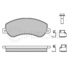 025 244 8419/W MEYLE Комплект тормозных колодок, дисковый тормоз
