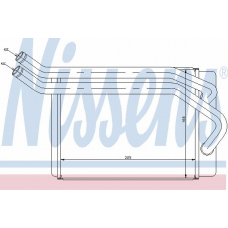 77614 NISSENS Теплообменник, отопление салона